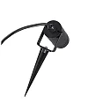 HEITRONIC Jordspydslampe BURANO med stik GU10 IP44, sort dæmpbar