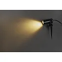 HEITRONIC Jordspydslampe BURANO med stik GU10 IP44, sort dæmpbar