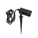 HEITRONIC Jordspydslampe BURANO med stik GU10 IP44, sort dæmpbar