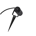 HEITRONIC Jordspydslampe BURANO med stik GU10 IP44, sort dæmpbar