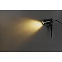 HEITRONIC Jordspydslampe BURANO med stik GU10 IP44, sort dæmpbar