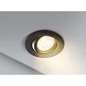 HEITRONIC LED Recessed spot DL6809, 7W, 525lm, IP44, 2000-2800K, dimm to warm, cardanic swivelling, black