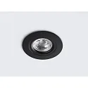 HEITRONIC LED Recessed spot DL6809, 7W, 525lm, IP44, 2000-2800K, dimm to warm, cardanic swivelling, black