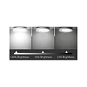 HEITRONIC ceiling recessed luminaire LE MANS round IP44, white dimmable