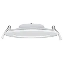 HEITRONIC Indbygnings loftlampe LE MANS rund IP44, hvid dæmpbar