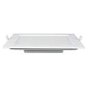 HEITRONIC Indbygnings loftlampe LE MANS firkantet IP44, hvid dæmpbar