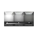 HEITRONIC Indbygnings loftlampe LE MANS firkantet IP44, hvid dæmpbar