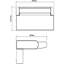 HEITRONIC Udendørs wall luminaire ARONA drejelig, lodret IP54, antracit 