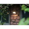 HEITRONIC solar wall luminaire ARONA rotatable, with sensor, vertacal IP54, anthracite 