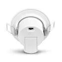 HEITRONIC recessed luminaire DL7003 round, CCT Switch IP44, white dimmable 5,5W 540/600/580lm 3000/4000/6500K 38° CRI >80