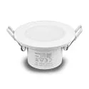 HEITRONIC Indbygningslampe DL7003 rund, CCT Switch IP65, hvid dæmpbar 6,7W 550/630/610lm 3000/4000/6500K 100° CRI >80