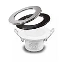 HEITRONIC Indbygningslampe DL7003 rund, CCT Switch IP65, hvid dæmpbar 6,7W 550/630/610lm 3000/4000/6500K 100° CRI >80