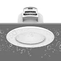 HEITRONIC Indbygningslampe DL7003 rund, CCT Switch IP65, hvid dæmpbar 6,7W 550/630/610lm 3000/4000/6500K 100° CRI >80