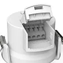 HEITRONIC Indbygningslampe DL7003 rund, CCT Switch IP65, hvid dæmpbar 6,7W 550/630/610lm 3000/4000/6500K 100° CRI >80