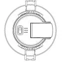 HEITRONIC Indbygningslampe DL7003 rund, CCT Switch IP65, hvid dæmpbar 6,7W 550/630/610lm 3000/4000/6500K 100° CRI >80