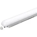 HEITRONIC damp-proof luminaire SNAKE 120CM impact resistant, switchable IP65, white matt 
