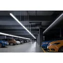 HEITRONIC damp-proof luminaire SNAKE 120CM impact resistant, switchable IP65, white matt 