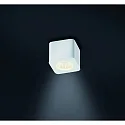 Surface-mounted LED downlight OSO for bathrooms, square, IP44, 7.5W 2700K 370lm 40°, CRi >90, dimmable, fixed, white matt