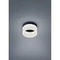 Badeværelse lampe LIV 15 ringform IP30, sort mat dæmpbar