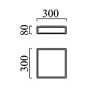 Helestra LED Loftlampe ZELO 30 LED Lampe til bad, IP44, chrom