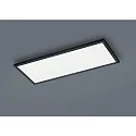 Loftlampe RACK IP20, satin, sort mat dæmpbar