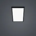 Loftlampe RACK IP20, satin, sort mat dæmpbar