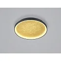 ceiling luminaire MORI CCT Switch, with diffuser IP20, black matt, gold leaf dimmable