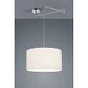 Pendel CERTO 2, E27, IP20, chrom / hvid
