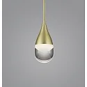 Helestra LED Pendel DEEP LED, IP20, guld matt