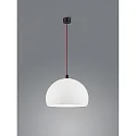 pendant luminaire DORO E27 IP20, red, black matt, white
