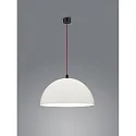 pendant luminaire DORO E27 IP20, red, black matt, white