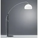 Standerlampe DORO, E27, IP20, sort matt-chrom