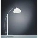 Standerlampe DORO, E27, IP20, hvid-chrom