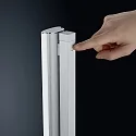 Helestra LED Floor lamp VENTA LED, IP30, nickel matt anodised-chrome