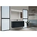 Badeværelse lampe PONTO IP44, sort mat, hvid 