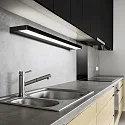 Helestra LED Wall luminaireSLATE 90 LED Mirror lamp IP44 black matt