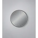 Spejl med belysning VIDO Ø 60CM tunable white, direkte IP44, sort 