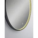 Helestra mirror with lighting VIDO Ø 60CM tunable white, direct IP44, black 