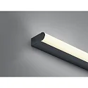 Helestra Væglampe PONTO-S CCT Switch, direkte, omskiftelig IP44, sort mat 