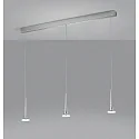 LED Pendel FLUTE LED, Balken, 3-flammer, IP20, chrom