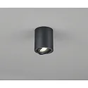 spot NESO cylindrical, swivelling GU10 IP20, black matt dimmable