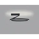Helestra Loftlampe ELARA ringform IP20, sort mat dæmpbar