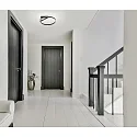Helestra Loftlampe ELARA ringform IP20, sort mat dæmpbar