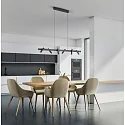 Helestra Pendel CONI IP20, satin, sort mat dæmpbar