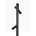 Helestra floor lamp CONI IP20, satined, black matt dimmable