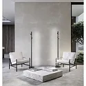 Helestra floor lamp CONI IP20, satined, black matt dimmable