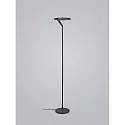 Standerlampe ELARA med ledningsdæmper, ringform IP20, sort mat dæmpbar