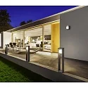 Helestra Udendørs wall luminaire DAY firkantet, rund, omskiftelig IP65, grafit 