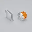 Helestra Vægindbygningslampe CANO IP20, aluminum mat 