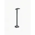 Helestra bollard lamp LUR tiltable IP54, graphite 